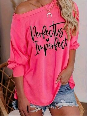 Perfectly Imperfect Hot Pink/Black Long Sleeve Multiple Sizes